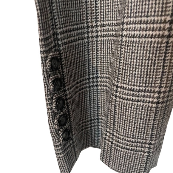 Adam Fashion Men's Windowpane Plaid Single Breasted 6Button Blue Suit 42L/38 NEW - Picture 16 of 16